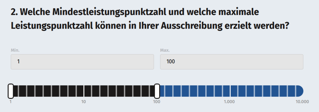 Preisleistungsgewichtungscheck Schritt 2: Leistungspunkte aus der Bewertungsmatrix Preisleistungsgewichtungscheck Schritt 2: Leistungspunkte aus der Bewertungsmatrix